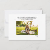 Carte De Remerciements Graduation 2024 Simple Gold-Lettered Graduate (Dos)