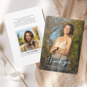 Carte De Remerciements Graduation 2025 Graduate Photo Grad