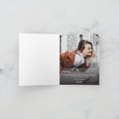 Carte De Remerciements Graduation 2025 Photos Script Graduate (Intérieur)