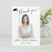 Carte De Remerciements Graduation 4 PHOTO (Debout devant)