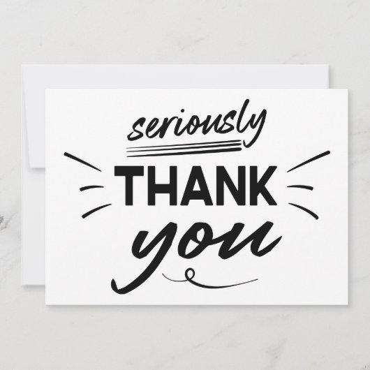 Carte De Remerciements Graduation de script simple moderne (Devant)