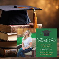 Graduation Green Gold Photo Custom 2025 Graduate