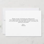 Carte De Remerciements Graduation moderne Custom Graduate Heart 3 Photo (Dos)