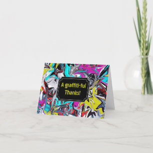 Carte De Remerciements Graffiti artisanal