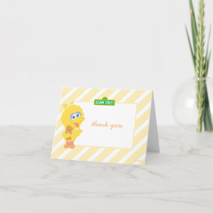 Carte De Remerciements Grand anniversaire de bébé par Big Bird