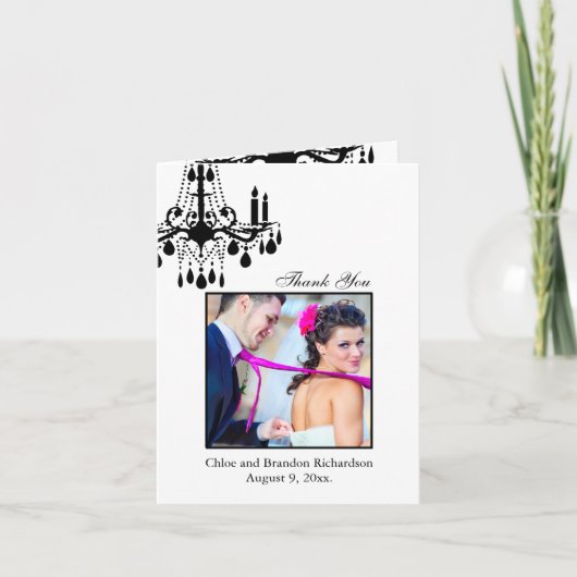 Carte de remerciements grand de salle de bal (Devant)