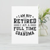 Carte De Remerciements Grand-mère à temps plein (Debout devant)