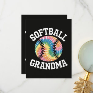Carte De Remerciements Grand-mère de softball