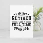 Carte De Remerciements Grand-père à temps plein (Debout devant)