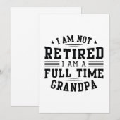 Carte De Remerciements Grand-père à temps plein (Devant / Derrière)