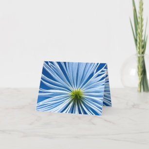 Carte De Remerciements grande fleur blanche avec ciel bleu