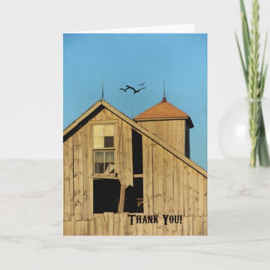 Carte De Remerciements Grange (Devant)