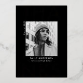 Carte de remerciements Gras Grad Rose Gold Grad (Recto)