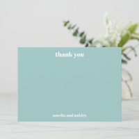 Gras Minimaliste Aqua Blue Retro Mariage personnal