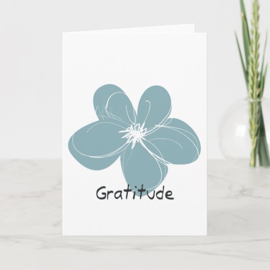 Carte De Remerciements Gratitude (Devant)