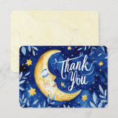 Carte De Remerciements Gratitude céleste vide (Devant / Derrière)