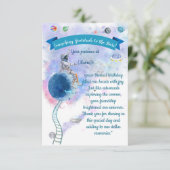 Carte De Remerciements Gratitude cosmique : au-delà des étoiles (Debout devant)