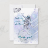 Carte De Remerciements Gratitude cosmique : au-delà des étoiles (Dos)
