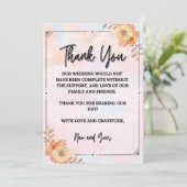 Carte De Remerciements Gratitude dans chaque regard (Debout devant)