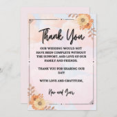 Carte De Remerciements Gratitude dans chaque regard (Devant / Derrière)