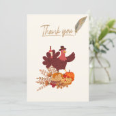 Carte De Remerciements Gratitude de la récolte : Salutations de l'action (Debout devant)