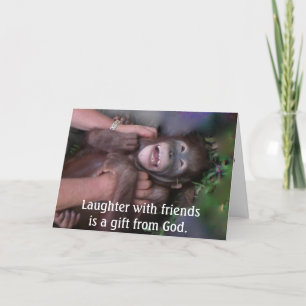 Carte De Remerciements Gratitude pour le rire et les amis