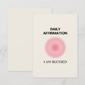 Carte De Remerciements Gratitude Quotidienne Affirmation Spirituelle Posi (Devant / Derrière)