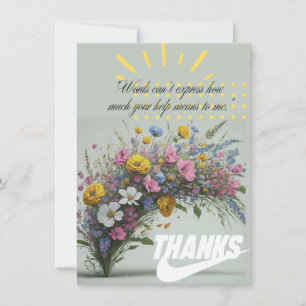Carte De Remerciements "Gratitude sincère"