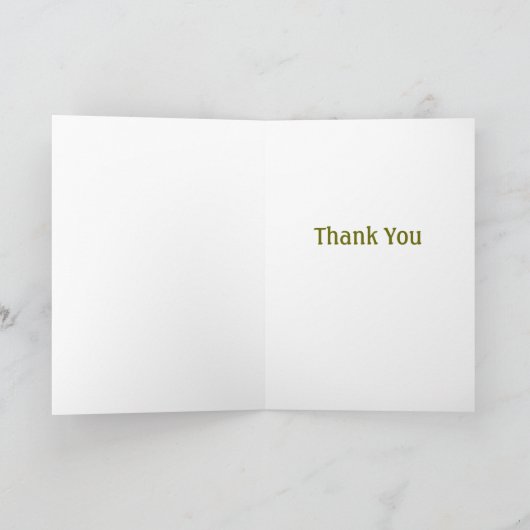Carte De Remerciements Gratitude - un poème de remerciement original (Intérieur)
