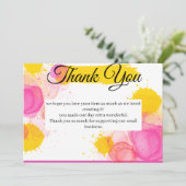 Carte De Remerciements Gratitude vive (Debout devant)