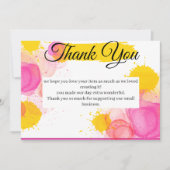 Carte De Remerciements Gratitude vive (Devant)