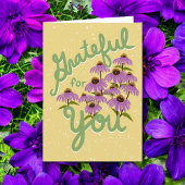 Carte De Remerciements Gratuit pour vous la main Lettré