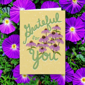 Carte De Remerciements Gratuit pour vous la main Lettré