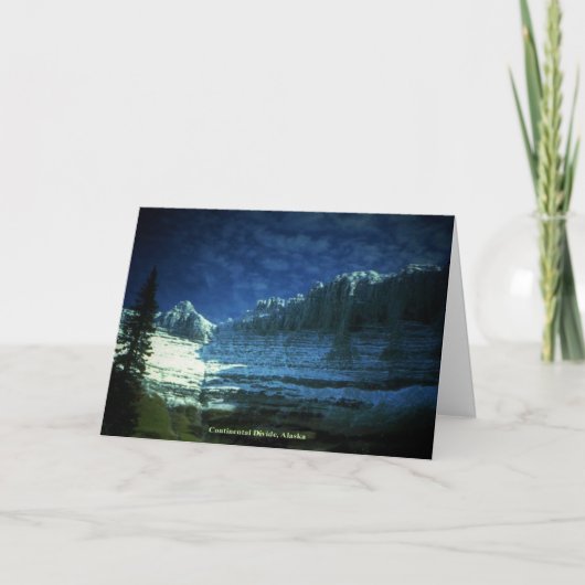 Carte De Remerciements Great Continental Divide Alaska General Friendship (Devant)
