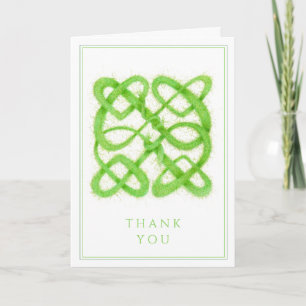 CARTE DE REMERCIEMENTS GREEN CELTIC KNOT