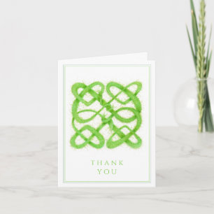 CARTE DE REMERCIEMENTS GREEN CELTIC KNOT