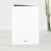 Carte De Remerciements Green Dragon Scales Gold Faux Parties scintillant  (Dos)