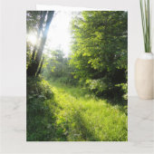 Carte De Remerciements Green Forest Meadow (Dos)