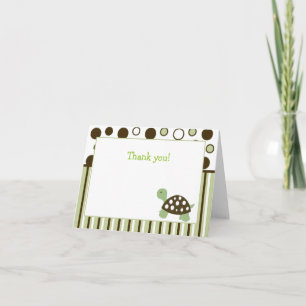 Carte De Remerciements Green Mod Dot