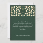 Carte De Remerciements Green Sword & Shield Médiéval Imaginaire Mariage (Dos)