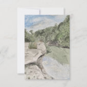 Carte De Remerciements Greeting card with nature scene (Devant)