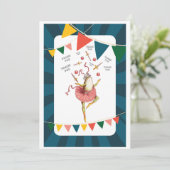 Carte De Remerciements Grenouille (Debout devant)