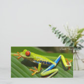 Carte De Remerciements Grenouille d'arbre (Debout devant)