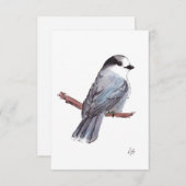Carte De Remerciements Grey Jay (Devant / Derrière)