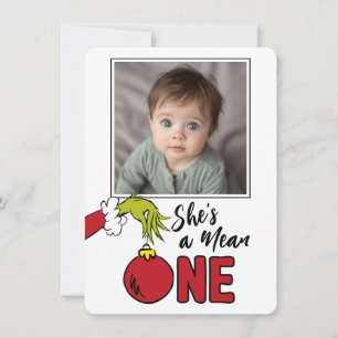 Carte De Remerciements Grinch Elle est méchante 1er Anniversaire