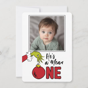 Carte De Remerciements Grinch Il est méchant Anniversaire 1 an