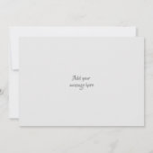 Carte De Remerciements Gris avec photo et nom (Dos)