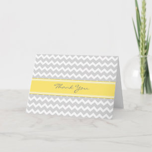 Carte de remerciements gris de baby shower de
