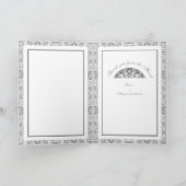 Carte De Remerciements Gris dentée céramique (Intérieur)