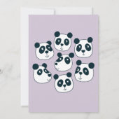 Carte De Remerciements Gros Panda Mignon (Dos)